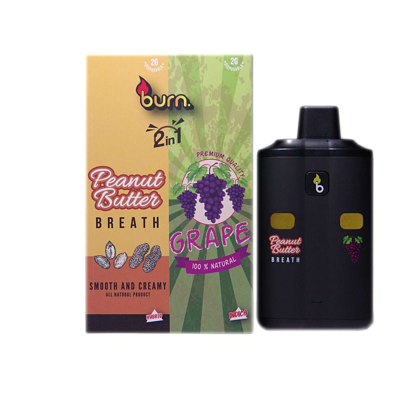 Burn 2 in 1 - 4G - Peanut Butter Breath/Grape