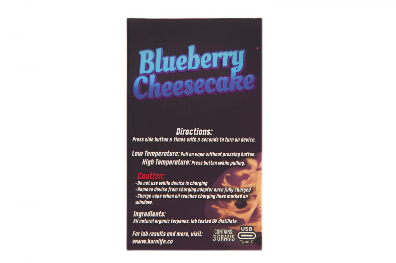 Burn - 3g - Blueberry Cheesecake (Hybrid) - Image 2