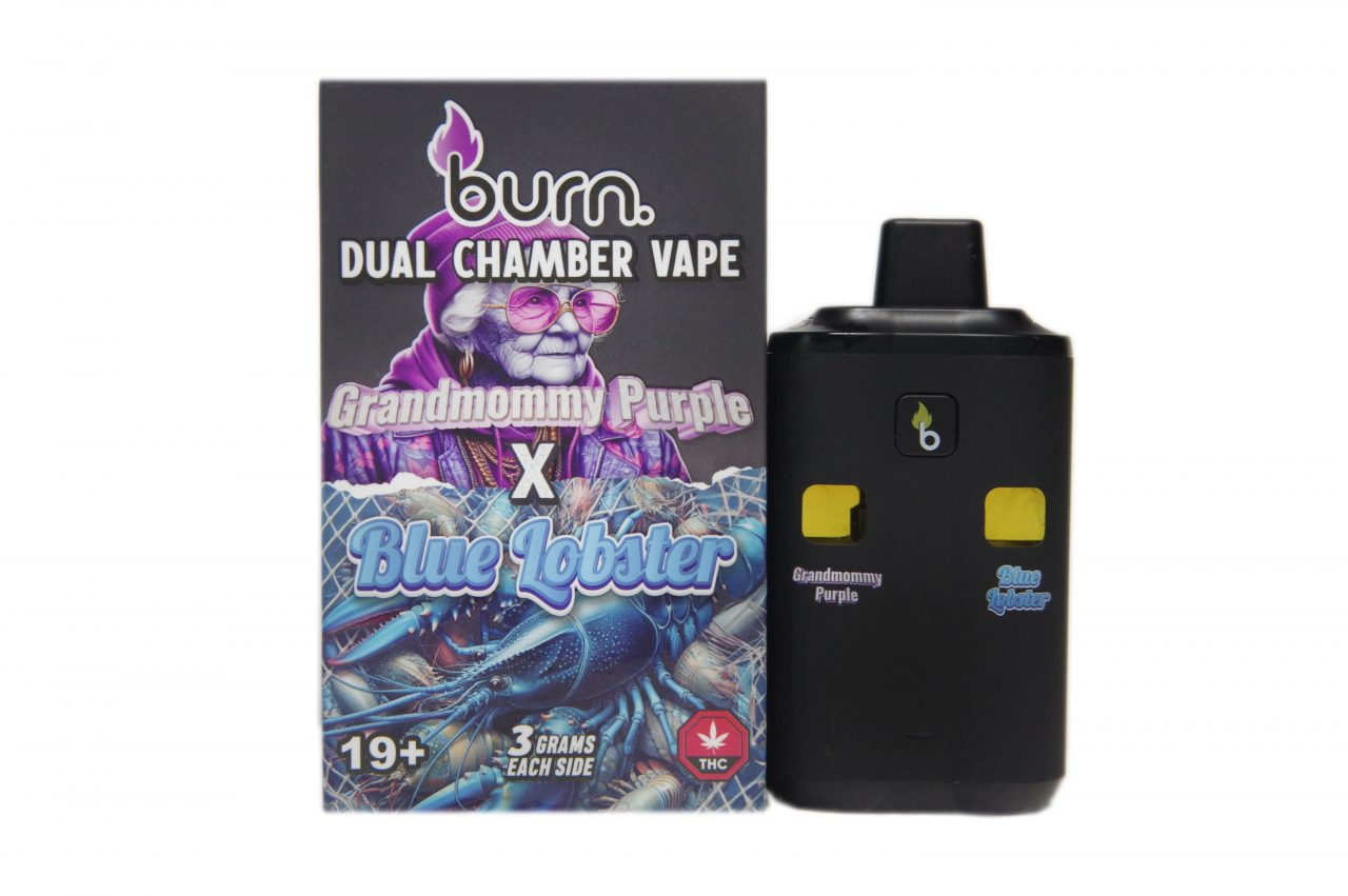 Burn - 6g Dual - Grandmommy Purple (Indica) x Blue Lobster (Hybrid)