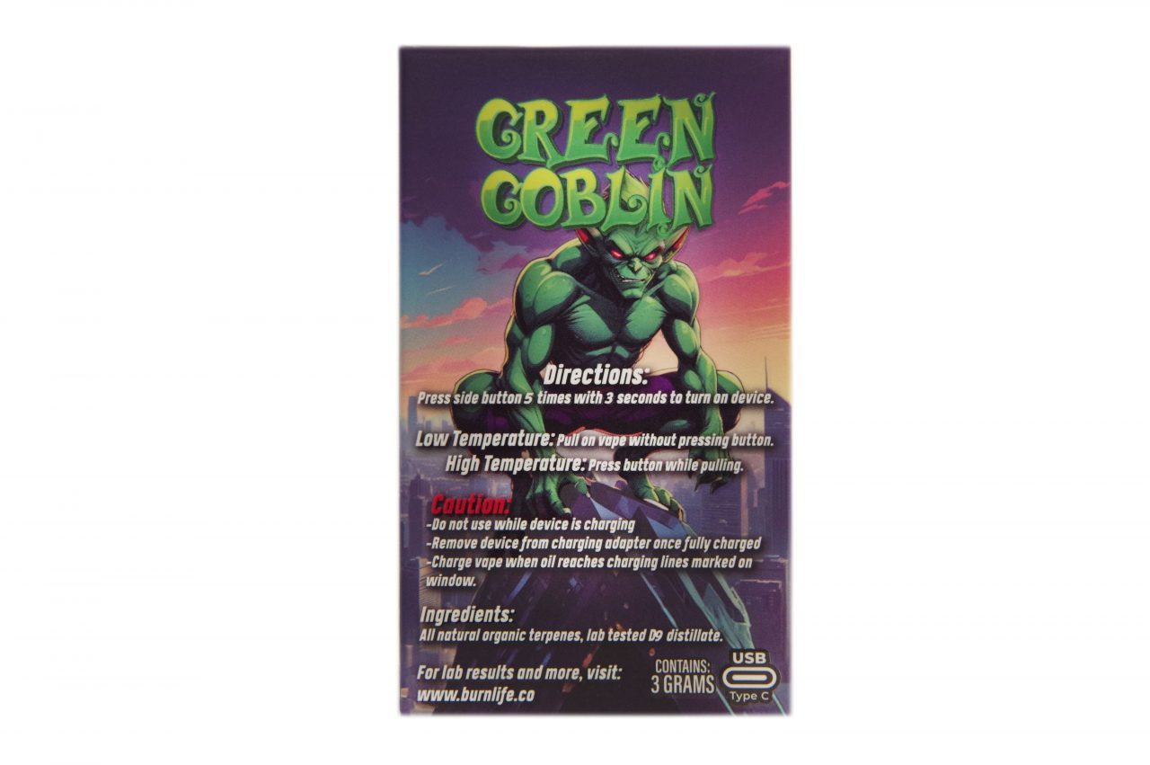 Burn - 3g - Green Goblin (Hybrid) - Image 2