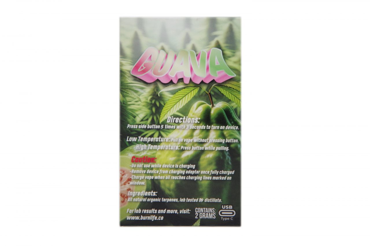 Burn - 2g - Guava (Sativa) - Image 2