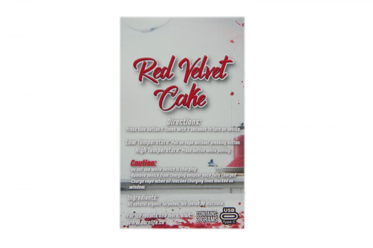 Burn - 2g -Red Velvet Cake (Hybrid) - Image 2