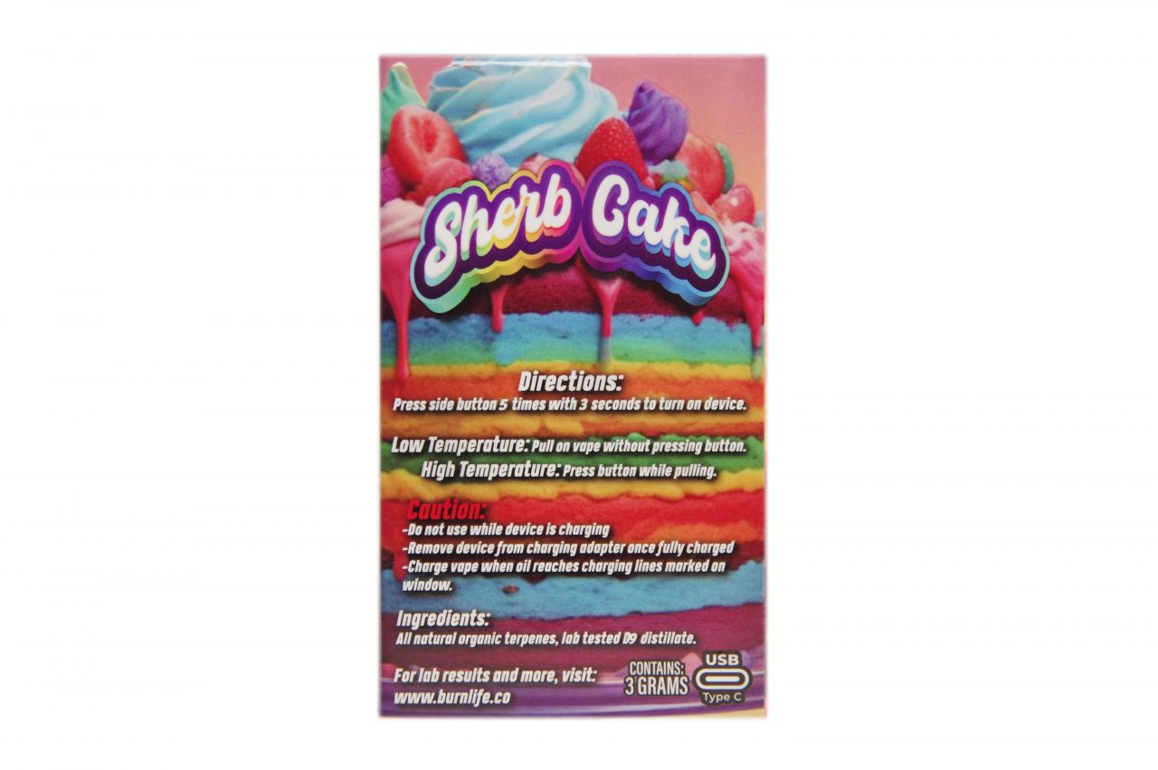 Burn - 3g - Sherb Cake (Hybrid) - Image 2
