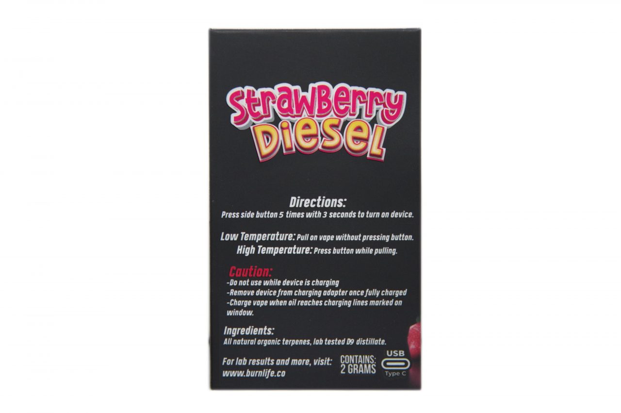Burn - 2g - Strawberry Sour Diesel (Hybrid) - Image 2