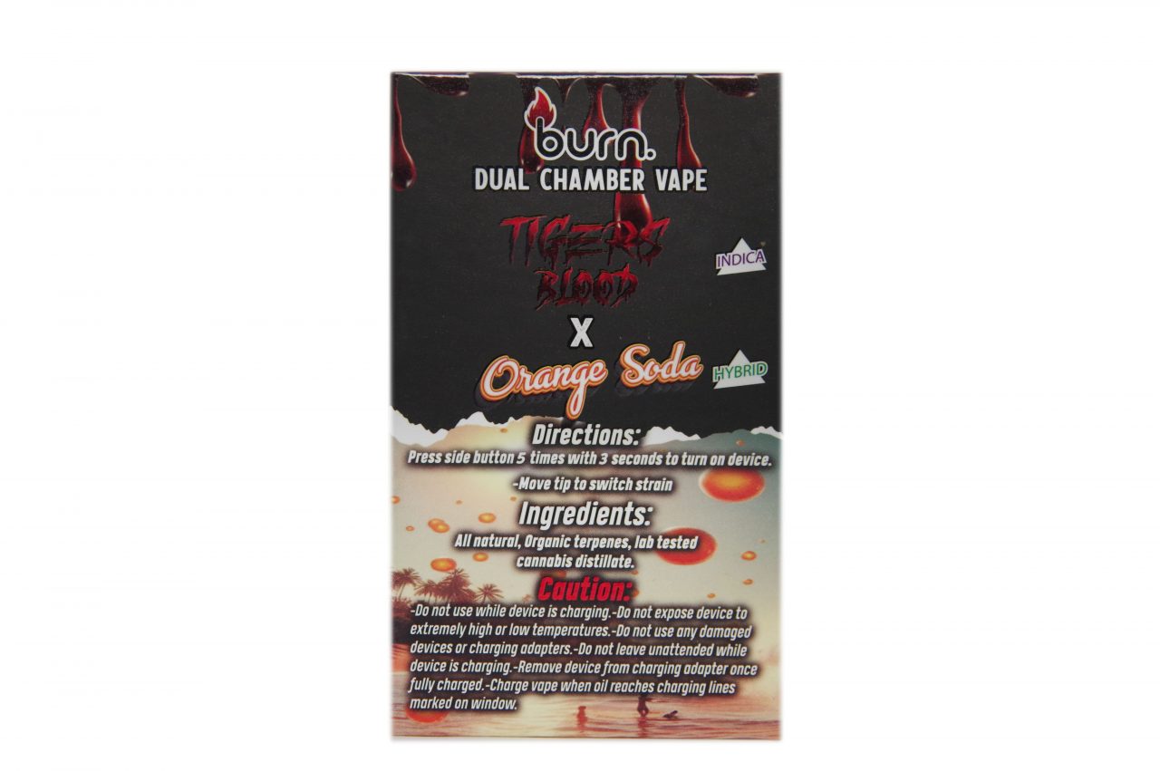 Burn - 6g Dual - Tigers Blood(Indica)/Orange Soda(Hybrid) - Image 2