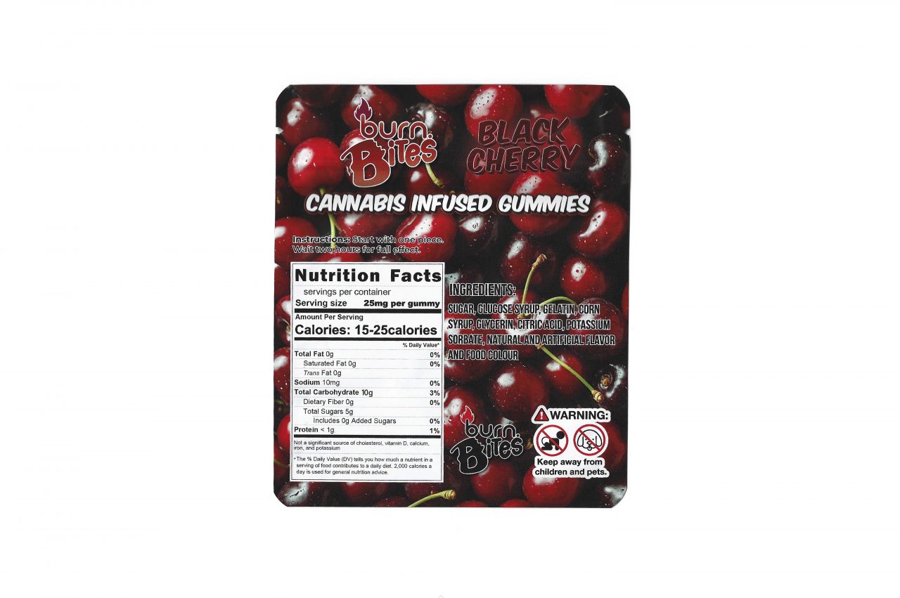Black Cherry 250mg (25 mg per gummy) - Image 2