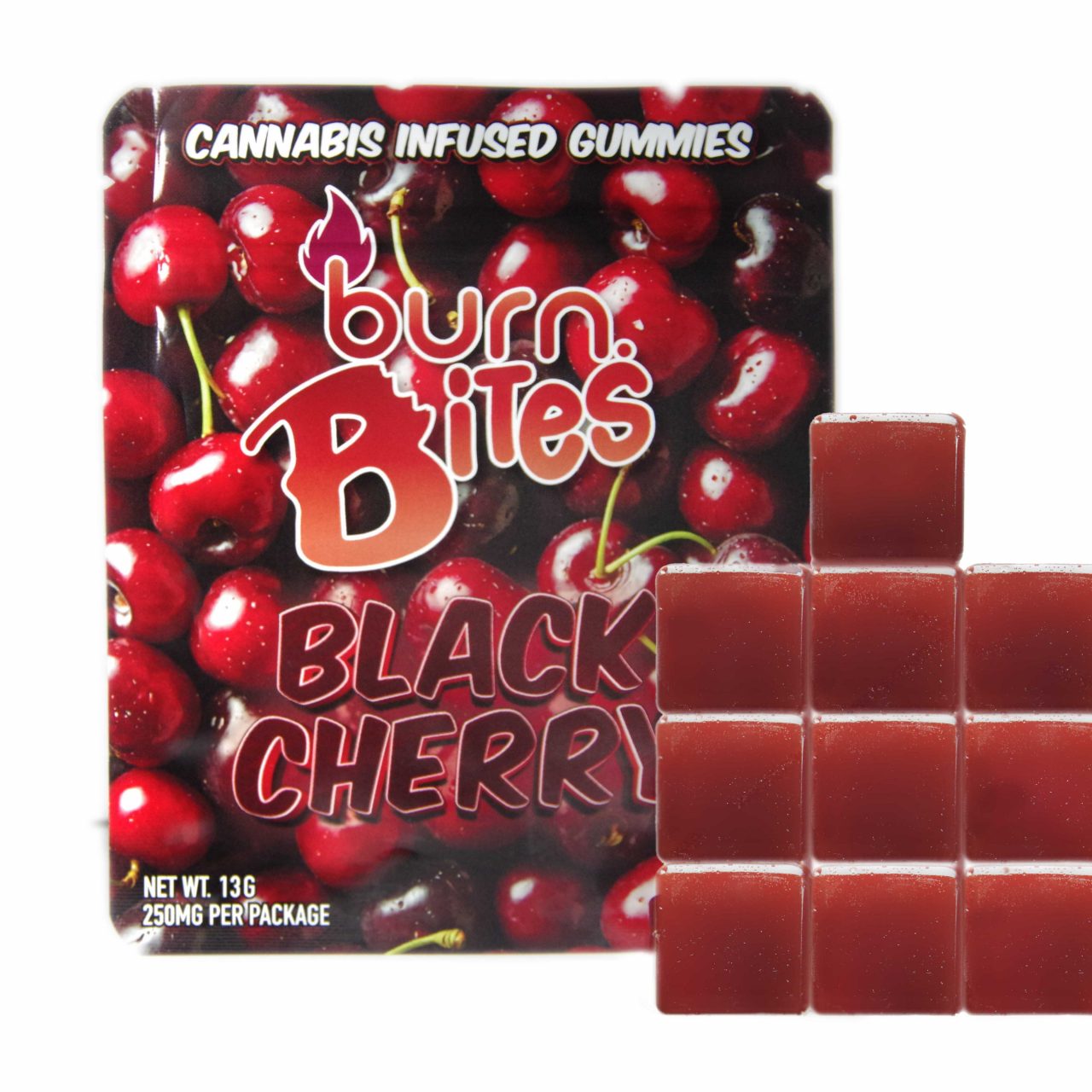 Black Cherry 250mg (25 mg per gummy)
