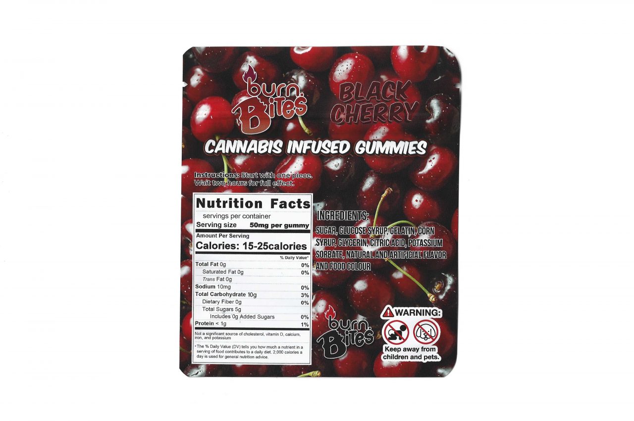 Black Cherry - 500mg (50mg per gummy) - Image 2