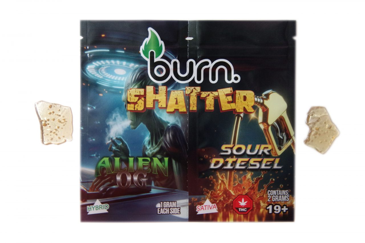 Burn - Dual Shatter - Alien OG (1G)/Sour Diesel (1G)