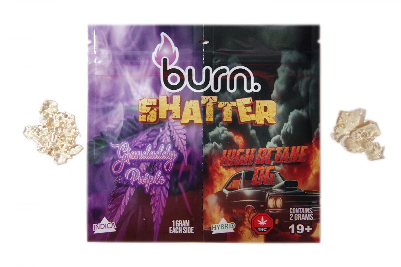 Burn - Dual Shatter - Grandaddy Purple (1G) / High Octane OG (1G)