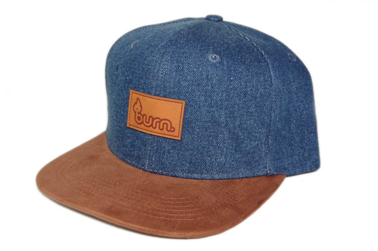 Dark Denim Suede Logo