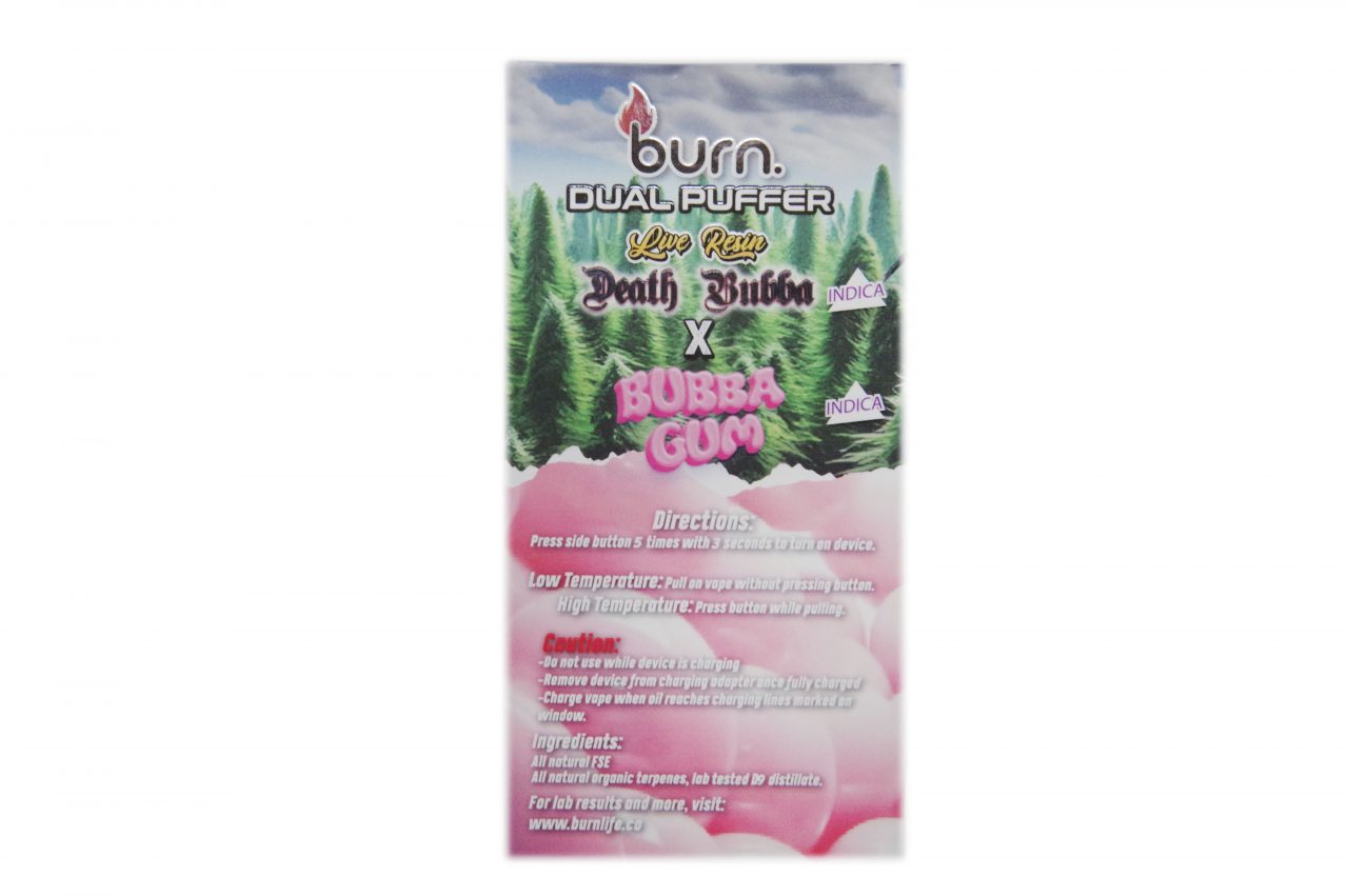 Burn - Dual Puffer - Death Bubba LR/Bubba gum - Image 2