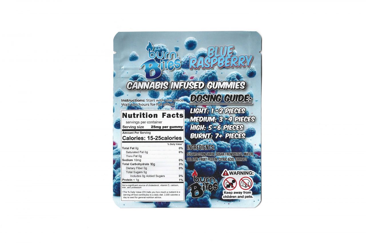 Burn Bites - Blue Raspberry - 250mg - Image 2