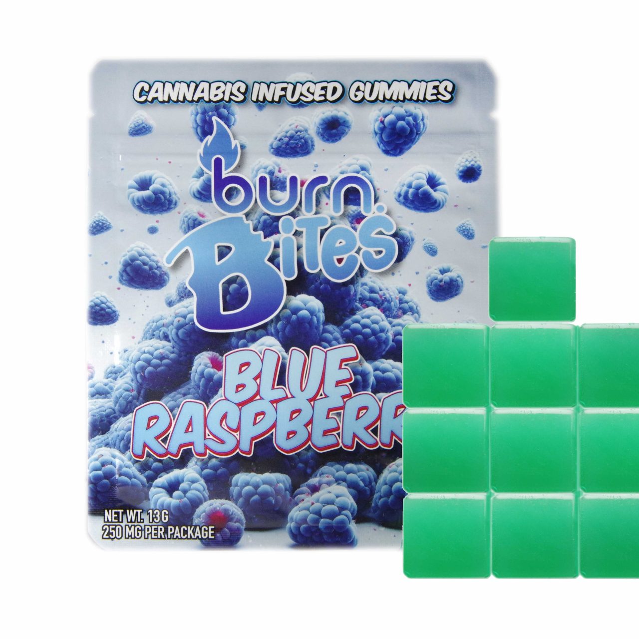 Burn Bites - Blue Raspberry - 250mg