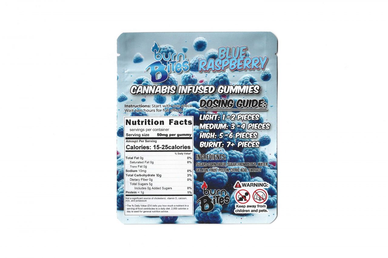 Burn Bites - Blue Raspberry - 500mg - Image 2