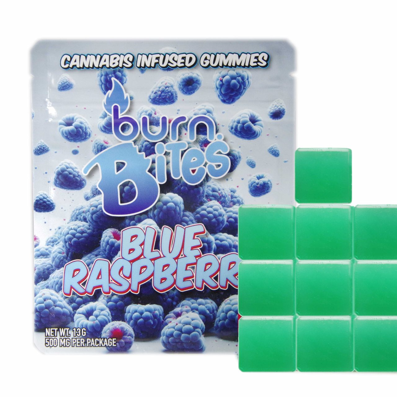 Burn Bites - Blue Raspberry - 500mg