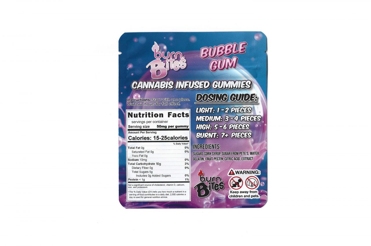 Burn Bites - Bubble Gum - 500mg - Image 2