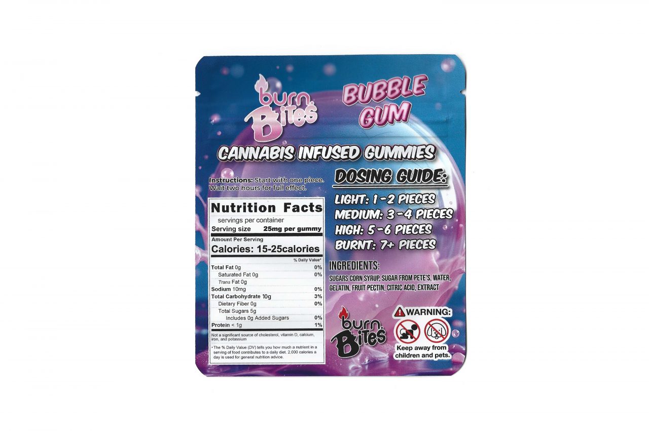 Burn Bites - Bubble Gum - 250mg - Image 2